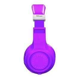 AURICULARES INALÁMBRICOS TRUST DURA NEÓN PURPLE - BLUETOOTH - GRAN CALIDAD SONIDO - FUNCIÓN MANOS LIBRES - PUEDEN USARSE CON CABLE JACK 3.5MM