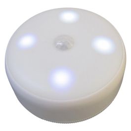 Lámpara 4 Leds Con Sensor Movimiento Pilas Blanco Frío 50 Lúmenes
