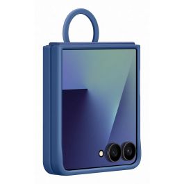 Samsung Ring Case Funda Silicona Azul para Galaxy Flip7