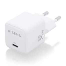 AISENS - CARGADOR GaN 25W, 1xUSB-C PD3.0 QC4.0, BLANCO AISENS - CARGADOR GaN 25W, 1xUSB-C PD3.0 QC4.0, BLANCO
