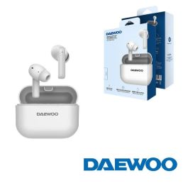 DAEWOO TWS Auriculares Bluetooth 5.3 Blanco con Cancelación Activa de Ruido y Micrófono para Llamadas, Batería 40 mAh/500 mAh Precio: 24.50000014. SKU: B1JCYRT6YN