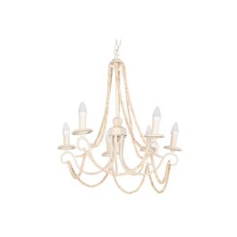 Lampara Techo Shabby DKD Home Decor Marron Claro Blanco 53 x 55 x 60 cm Lampara Techo Shabby DKD Home Decor Marron Claro Blanco 53 x 55 x 60 cm