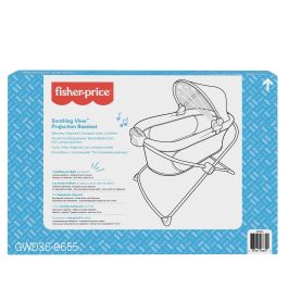 Fisher-Price Cuna Moisés Plegable Con Proyecciones GWD36 Mattel para Bebés +0 Meses