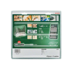 Bosch 2607017655 Juego de destornilladores con portapuntas Mini X-Lin de 41 piezas