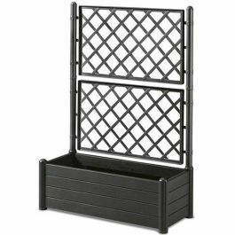 Stefanplast Jardinera Rectangular con Enrejado, Acabado Madera, 100 cm Largo x 43 cm Ancho x 142 cm Alto, 80 L, Grafito Precio: 113.58999993. SKU: S7106028