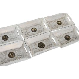 Vaciabolsillos DKD Home Decor Blanco Dorado Aluminio Madera de mango Elefante Buda Indio 24 x 15 x 4 cm (6 Unidades) Vaciabolsillos DKD Home Decor Blanco Dorado Aluminio Madera de mango Elefante Buda Indio 24 x 15 x 4 cm (6 Unidades)