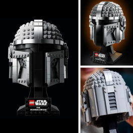 Lego Star Wars 75328 The Mandalorian Helmet Kit de modelo coleccionable para adultos