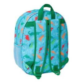 Mochila Escolar 3D Safta 27 x 33 x 10 cm Dinosaurio