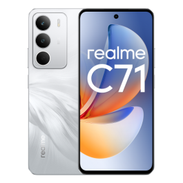 Realme 631011005929 C71 Smartphone Unisoc T7250 6.7" 120Hz 8GB RAM 256GB Almacenamiento Triple Cámara 6000mAh Batería Blanco NFC Realme 631011005929 C71 Smartphone Unisoc T7250 6.7" 120Hz 8GB RAM 256GB Almacenamiento Triple Cámara 6000mAh Batería Blanco NFC