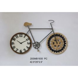 DKD Home Decor Reloj Pared Loft Negro Natural Metal Mdf 6.4 x 63.5 x 108 cm Precio: 48.45324. SKU: S3026672