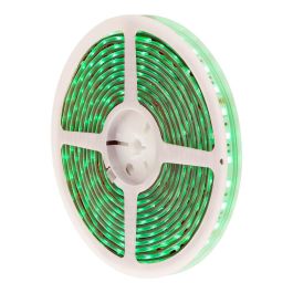 Edm Tira LED Adhesiva RGB Multicolor Wi-Fi Tuya App IP65, 5m x 12mm, 4.5W/m, 24V DC con Mando a Distancia