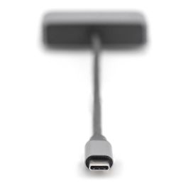 Digitus Adaptador Mini DP + VGA 4K/30Hz Gris Aluminio 20cm