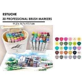 Alex Bog Rotuladores Canvas Luxe Professional Brush Marker Doble Punta Biselada-Pincel C-Surtidos Estuche 30 Ud Precio: 16.59000024. SKU: B1EJQG77LC