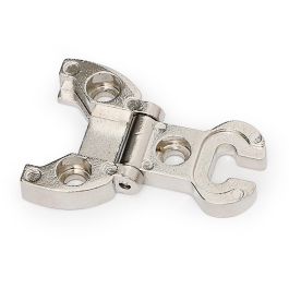 ALK Bisagra de Estilo Zamak Níquel 45x32mm - Herraje Discreto para Armarios Pequeños, Fabricada en España