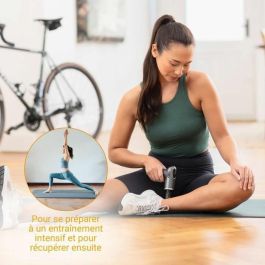 Medisana MG 560 Pistola de Masaje Frío y Calor, 10 Intensidades de Percusión, 3 Niveles, 4 Accesorios, Color Negro