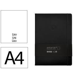 Antartik Cuaderno A4 Tapa Dura Hojas Lisas Negro 100 Hojas 80gr FSC Colección Antartik Notes con Gomilla y Bolsillo Precio: 11.49999972. SKU: B129XE4BWF