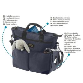 Bolsa organizadora para carro de bebé Azul marino 37 x 15 x 35 cm