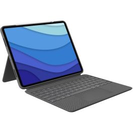 Logitech 920-010208 Combo Touch Teclado con Trackpad para Apple iPad 12.9" (5.ª Gen.) Gris Oxford