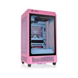 Thermaltake The Tower 200 Mini Tower Rosa Gaming - Carcasa de PC con Panel de Vidrio Templado y Soporte para Mini-ITX