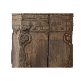 DKD Home Decor Columna Item Home Marron Negro Teca Maciza 22 x 176 x 22 cm