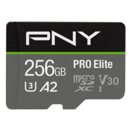 PNY Pro Elite 256 GB MicroSDXC UHS-I Clase 10 U3 V30 Velocidad de Lectura 100 MB/s Escritura 90 MB/s Precio: 68.4999997. SKU: B1BHH8MSYT