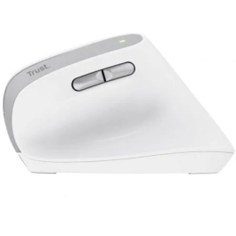 Trust Ratón Ergonómico Inalámbrico Bayo II Recargable Blanco 25398 Hasta 2400 DPI