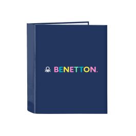 Carpeta de anillas Benetton Cool Azul marino A4 27 x 33 x 6 cm Precio: 5.79000004. SKU: B1JYS2LP54