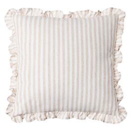 Cojín Rayas Beige Algodón 43 X 43 cm Precio: 21.5622. SKU: B19HH25RKS