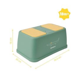 Badabulle Taburete escalonado antideslizante para niños 15 cm, soporta 60 kg, 6 zonas antideslizantes, ligero y fácil de limpiar. Badabulle Taburete escalonado antideslizante para niños 15 cm, soporta 60 kg, 6 zonas antideslizantes, ligero y fácil de limpiar.