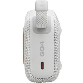 JBL GO 4 Altavoz Bluetooth Portátil Blanco con Graves Potentes, Sonido JBL Pro, IP67 Resistencia Agua y Polvo, 7h Autonomía
