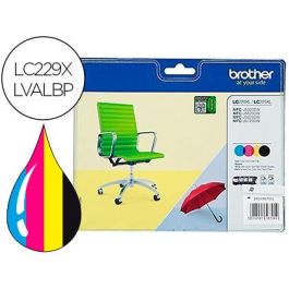 Ink-Jet Brother Lc229XLvalbp Mfc-J5320Dw - J5620Dw - J5625Dw - J5720Dw Pack 4 Colores Negro Amarillo Cian