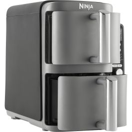 Ninja SL400EU Freidora de Aire Doble Cesta 9.5L Double Stack XL para 8 Personas con 6 Funciones de Cocción