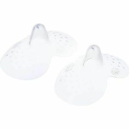MAM Punta Mamaria de Silicona Talla S, Suave y Delgada para Bebés, Juego de 2 con Caja de Esterilización - Transparente