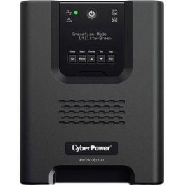 CyberPower PR1500ELCD SAI Línea Interactiva 1500VA/1350W Onda Senoidal Pura para Servidores y Estaciones de Trabajo - 8 Salidas Torre con AVR