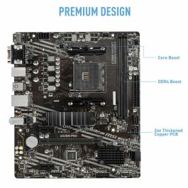 Msi Placa Base AM4 A520M Pro, Socket AM4, Chipset AMD A520, Formato Micro ATX