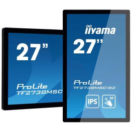 iiyama TF2738MSC-B2 Monitor Táctil de 27 Pulgadas Full HD LED IPS con HDMI, DVI y DisplayPort
