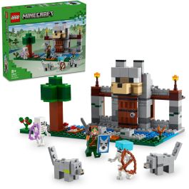 LEGO 21261 Minecraft La Fortaleza-Lobo Juego de Construcción Multicolor 312 Piezas para Niños a partir de 8 Años