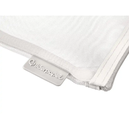 Liderpapel Bolsa Zipper Bag Poliester Transpirable Multiusos Cierre Cremallera DIN A6 Blanco