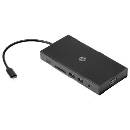 HP Concentrador Multipuerto USB-C de Viaje con 2x USB 3.0, 2x USB 2.0, RJ-45, Audio, Lector SD/TF y Carga PD 65W