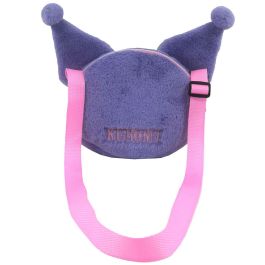 Hello Kitty Bolso Peluche Kuromi para Niña - Suave y Resistente con Cierre de Cremallera, 40x17cm