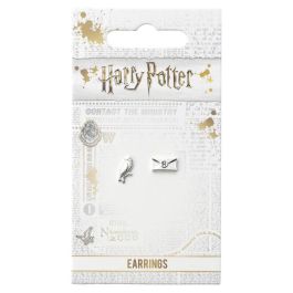 The Carat Shop Pendientes Hedwig and Letter Harry Potter Chapados en Plata