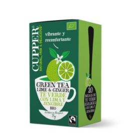 CUPPER Té Verde con Lima y Jengibre Infusión Bio 20 Bolsitas - Refrescante y Digestivo Precio: 3.8900004. SKU: B1CN7D3K85