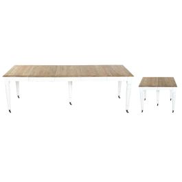 Mesa de Comedor Home ESPRIT Blanco Abeto 100 x 100 x 78 cm
