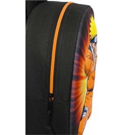 Mochila Escolar 3D Naruto Negro Naranja 27 x 33 x 10 cm Mochila Escolar 3D Naruto Negro Naranja 27 x 33 x 10 cm