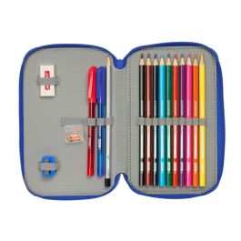 Safta Plumier Escolar Pequeño Doble Cremallera 29 Piezas Cars 195x125x40 mm