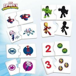Lisciani Spidey Super desk - Escritorio de actividades educativo con 10 juegos para niños de 2+ años y personajes de Spidey