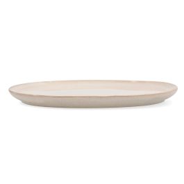 Bidasoa Plato Llano Cerámico Ikonic Blanco 20,2x19,7 cm Set de 6 con Relieves Orgánicos, Apto Lavavajillas y Microondas
