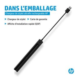HP Cargador Recargable Slim Pen con Cable USB para Carga Fácil y Rápida
