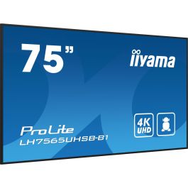iiyama LH7565UHSB-B1 Monitor Profesional 75" (189cm) 4K UHD IPS 8ms 60Hz 24/7 con Altavoces Negro