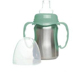 Thermobaby THE3023191861189 Vaso de aprendizaje Acero Inoxidable 180 ml Verde Cactus Ergonómico Antigoteo